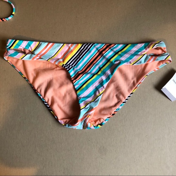 The Bikini Lab Two Piece Striped Swimsuit - Picture 7 of 8